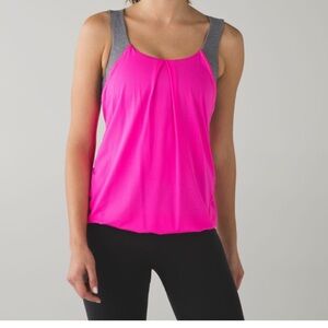 Lululemon Women’s Nouveau Limits Tank Raspberry Glo Light Size 8